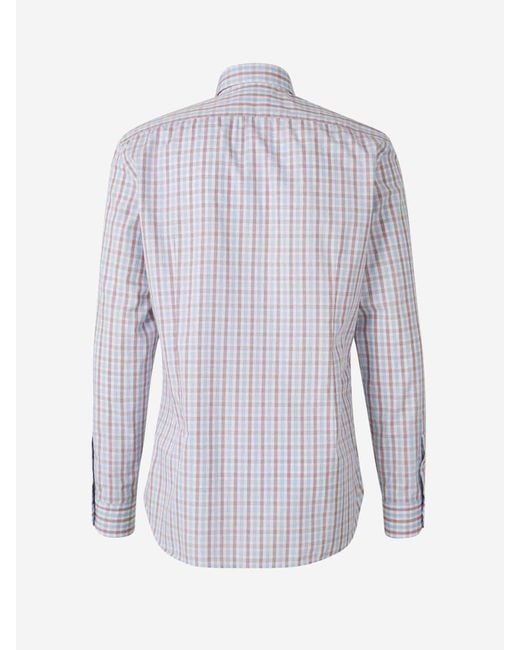 Vincenzo Di Ruggiero Multicolor Cotton Check Shirt for men