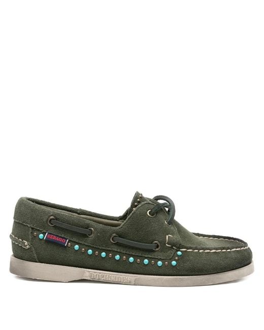 Sebago Green Portland Flesh Out Htc Studs Shoes