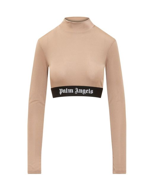 Palm Angels White Top With Logo
