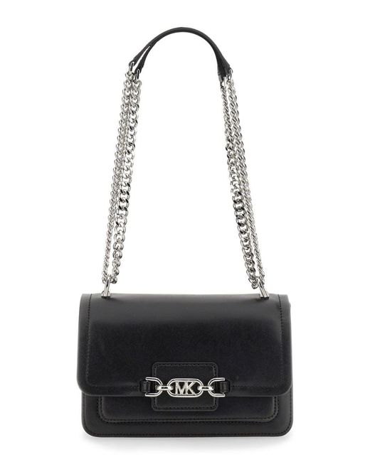 MICHAEL Michael Kors Leather Heather Extrasmall Shoulder Bag in Nero (Black) Save 26 Lyst