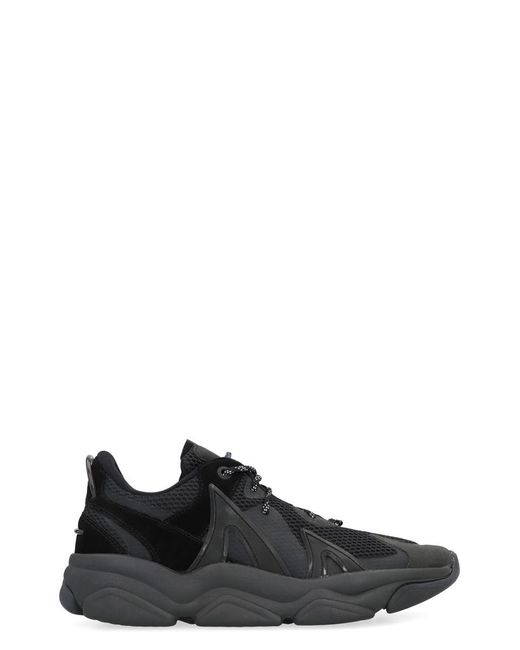 Paul & Shark Black Requiem Low-Top Sneakers for men
