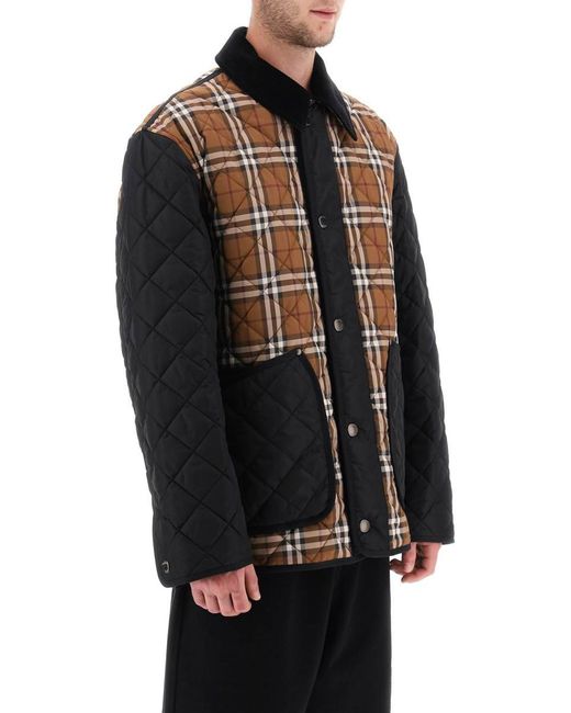 Burberry Black Weavervale Quilted Jacket for men