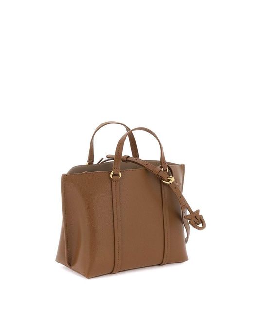 Pinko Brown Carrie Shopper Classic Handbag