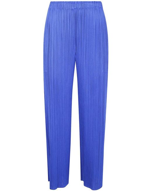 Pleats Please Issey Miyake Blue "Monthly Colors: August" Pants