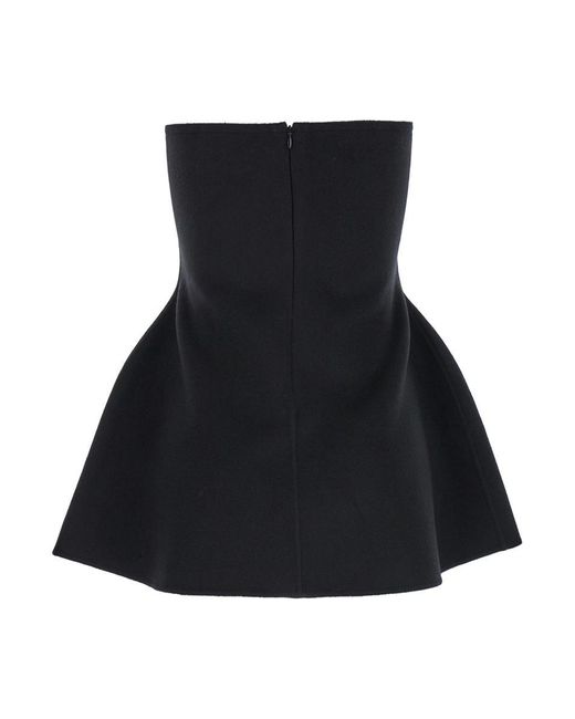 Rohe Black Double-Faced Bustier Top