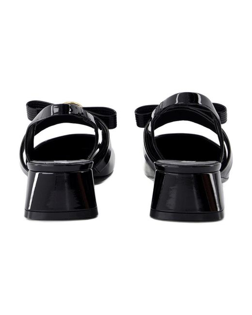 Versace Black Sligback Gianni Ribbon