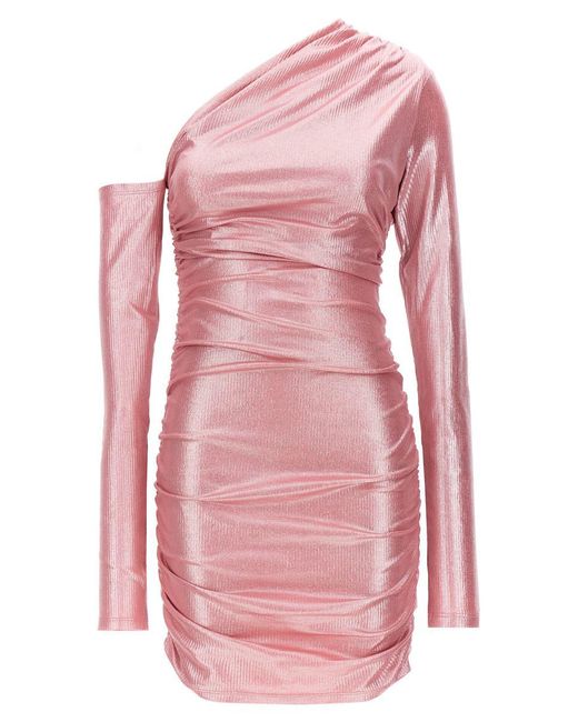 ANDAMANE Pink 'olimpia' Mini Dress