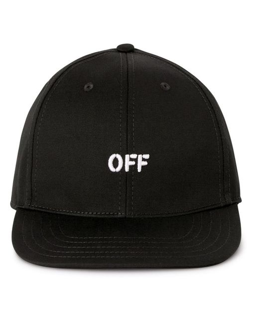 Off-White c/o Virgil Abloh Black Off Stamp Drill Baseball Cap for men