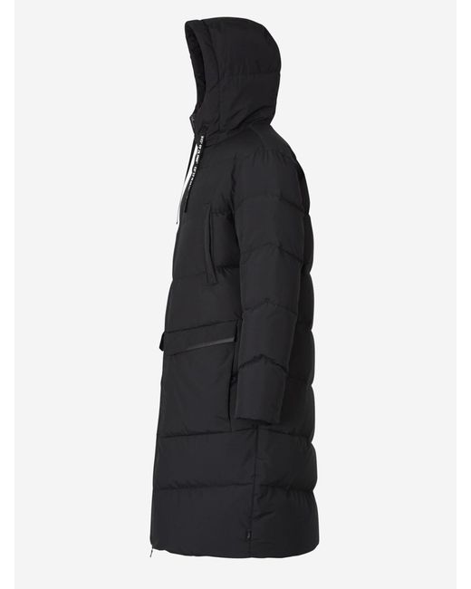 Herno Black Hooded Quilted Jacket for men