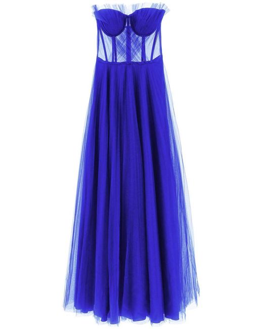 19:13 Dresscode Purple 1913 Dresscode Long Bustier Dress