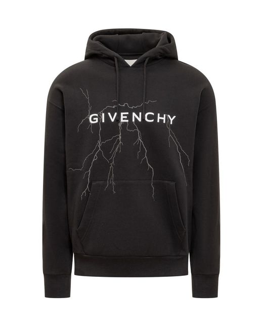 Givenchy Black Reflective Sweatshirt for men