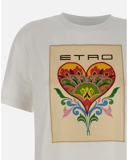 Etro White T-Shirts And Polos