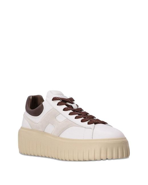 Hogan Brown Sneakers Stripes