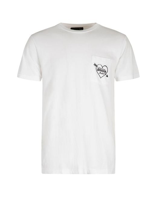 Local Authority White Cotton Crew-Neck T-Shirt for men