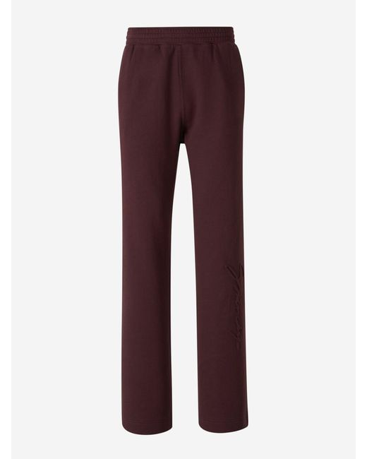 Givenchy Red Logo Plush Joggers for men