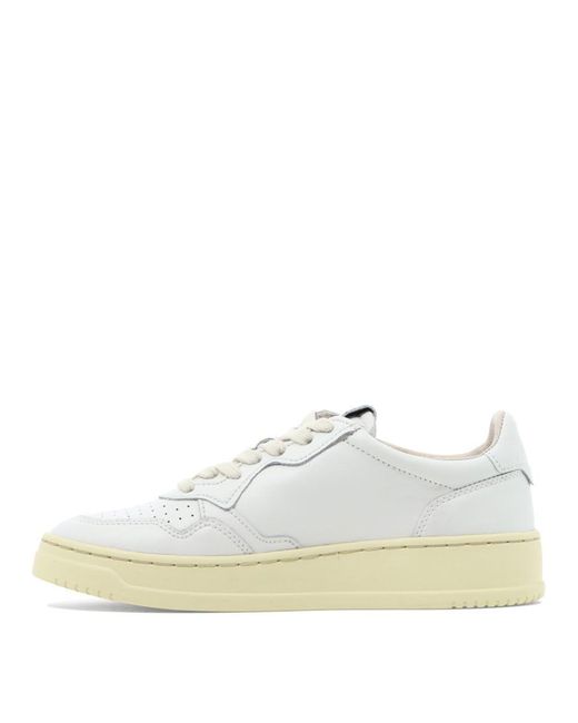Autry White "Medalist" Sneakers