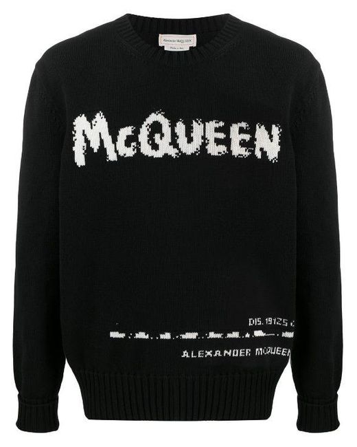 Alexander McQueen Black Knitwear