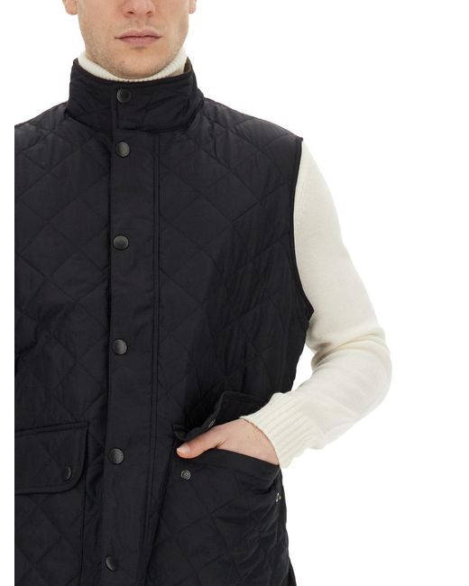 Barbour Black Quilted Vest for men