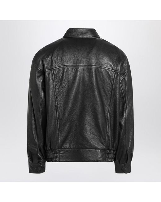 Saint Laurent Black Balloon Bomber Jacket In for men