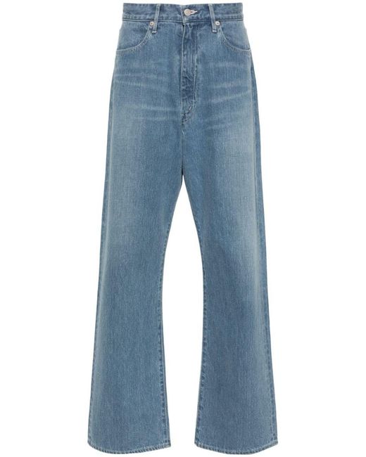 Auralee Blue Denim Cotton Jeans for men