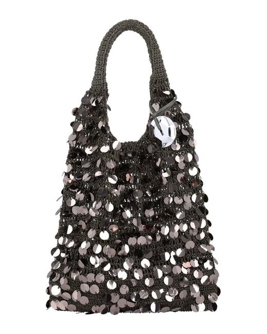 J.W. Anderson Black Sequin Hobo Bag