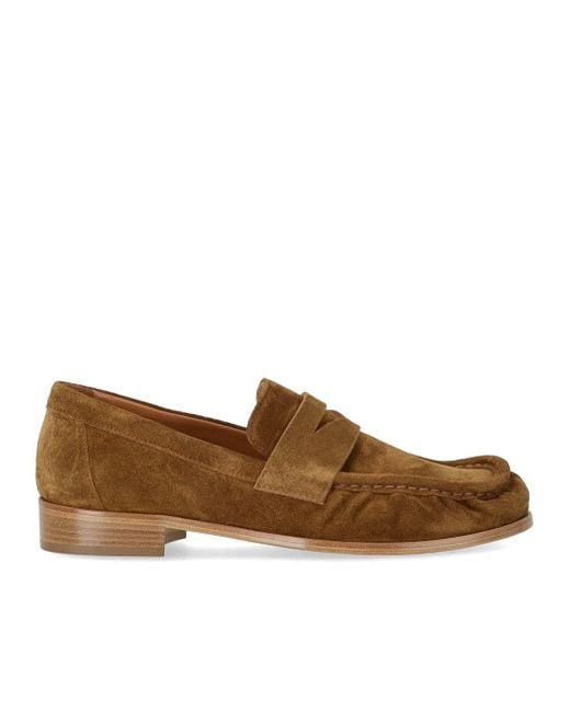 Strategia Brown Cognac Suede Loafer