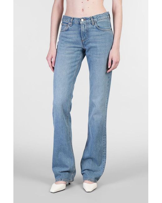 デニム・ジーパン Haikure Carly Jeans Haikure Carly Slim Straight Jeans in Lagoon Wash | FWRD