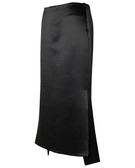 Sportmax Black 'Hudson' Acetate Skirt