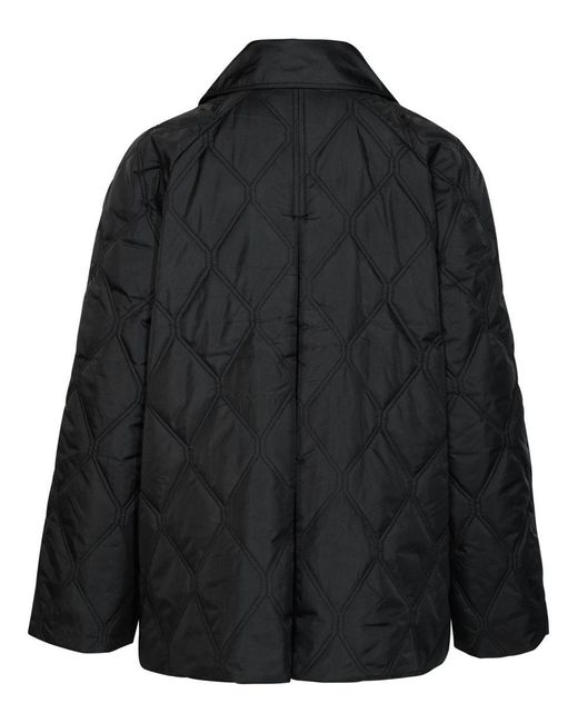 Ganni Black Ripstop Nylon Jacket