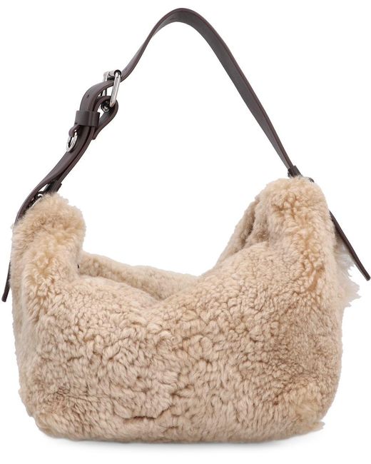 DSquared² Natural Shearling Handbag for men