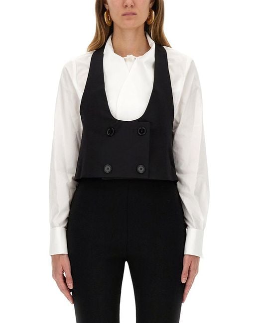Nina Ricci Black Vest With Open Back