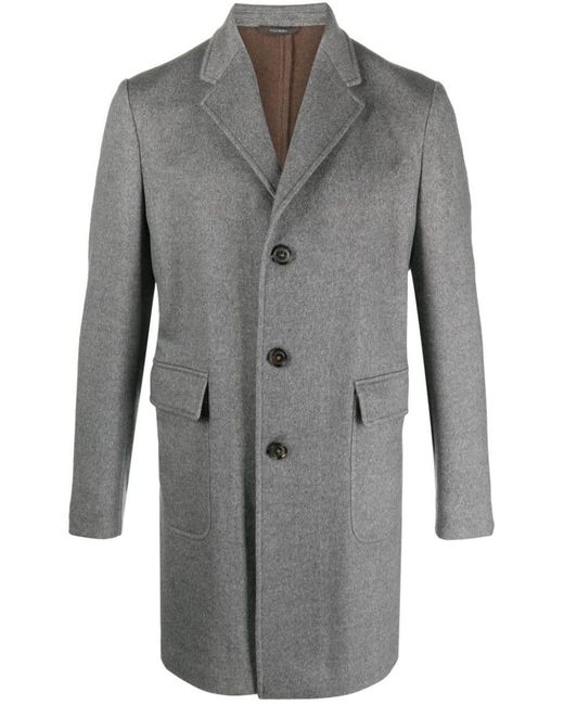 Colombo Gray Cashmere Coat for men