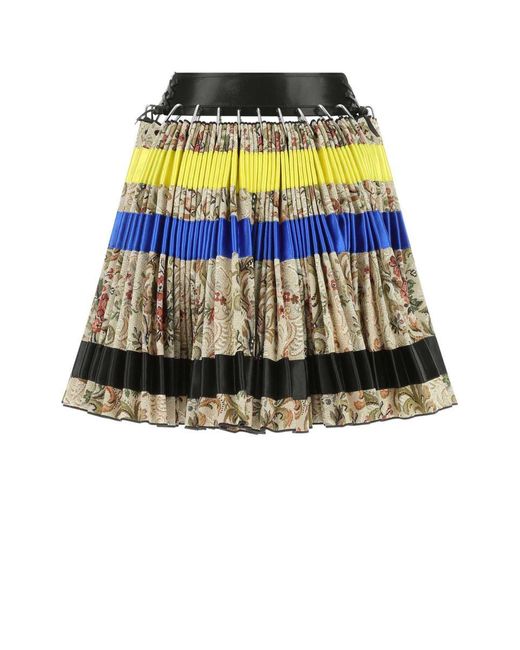 Chopova Lowena Multicolor Wool Mini Skirt