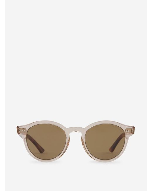 Cutler & Gross Natural Granny Chic Oval Sunglasses for men