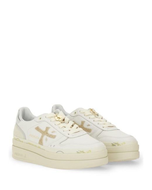 Premiata White "Micol" Sneaker