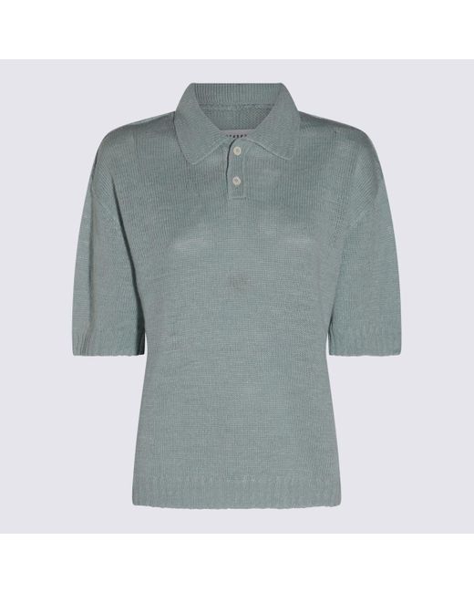 Maison Margiela Blue T-Shirts And Polos