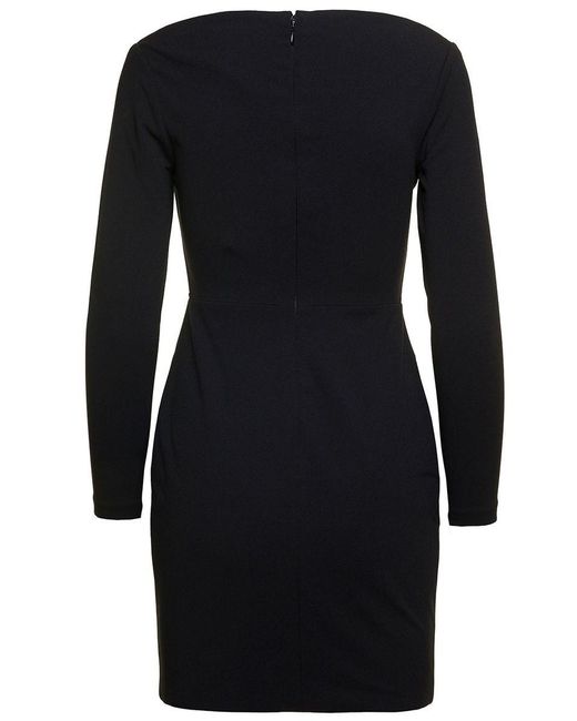 Solace London Black Uma Mini Dress