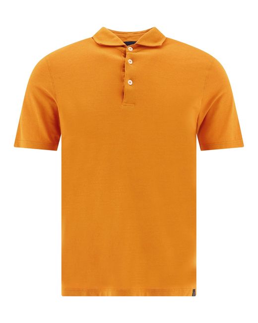 Lardini Polo Shirt With Buttons in Orange for Men | Lyst Canada