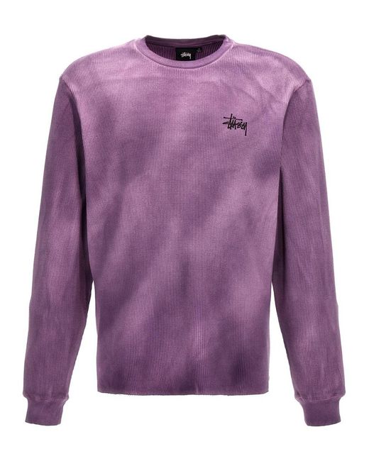 Stussy Purple Logo Sweatshirt for men