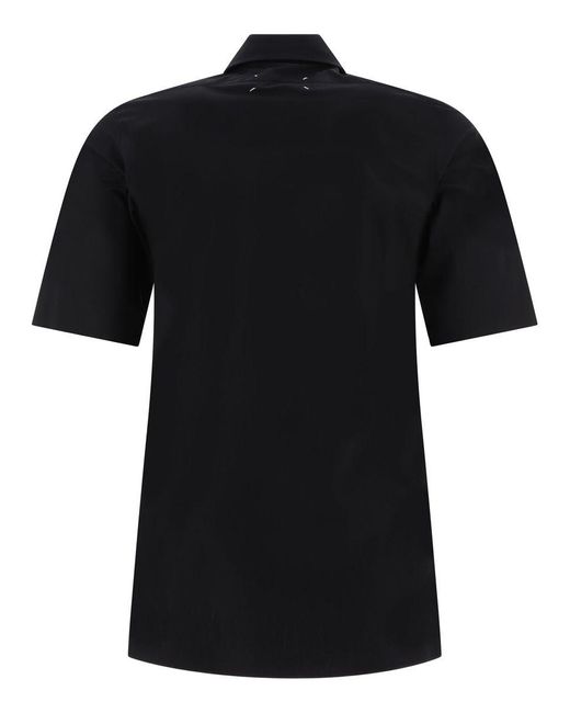Maison Margiela Black Pointed Collar Shirt for men