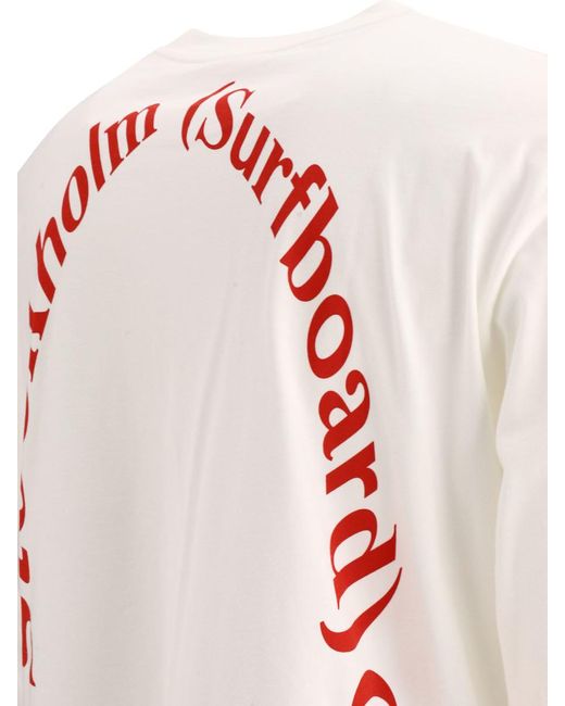 Stockholm Surfboard Club White "Arch Logo" T-Shirt for men