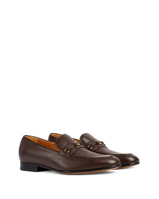 Gucci Brown Interlocking G Leather Loafer for men