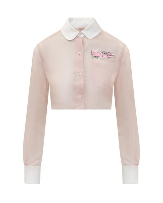 Thom Browne White Shirt With Patch