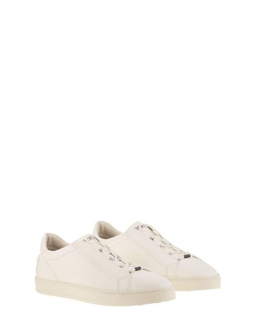Tod's White Leather Trainers for men