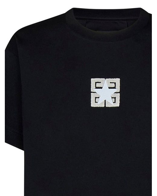 Givenchy Black 4G Stars T-Shirt for men