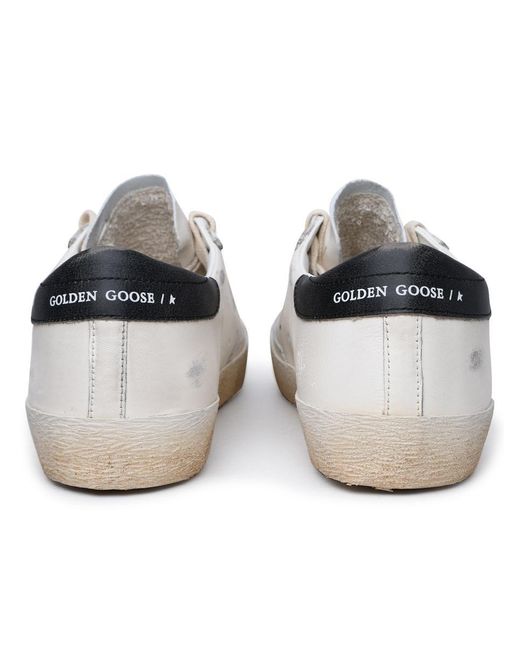 Golden Goose Deluxe Brand White 'Super-Star Classic' Leather Sneakers for men