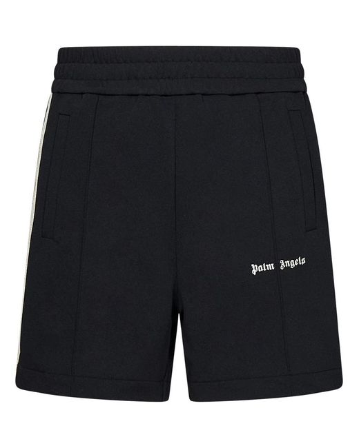 Palm Angels Black Classic Logo Shorts for men