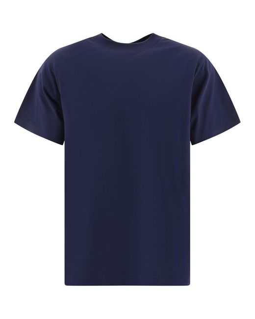 South2 West8 Blue Embroidered T-Shirt for men