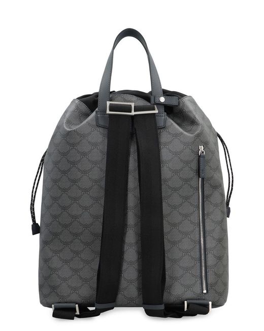 MCM Gray Himmel Faux Leather Backpack for men