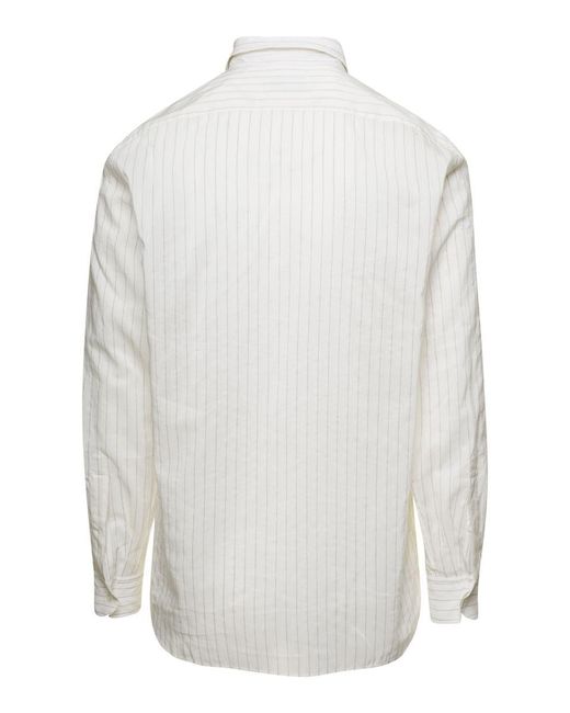 Lardini White Classic Shirt for men
